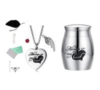 GKYQVE Collier de rangement coloré en forme de cœur pour cendres - Peut s'ouvrir et fermer - Pour collier urne souvenir d'un propriétaire d'animal, collier urne pour animal domestique