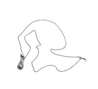 GKYQVE Collier tendance avec pendentif bouteille unique avec espace élégant pour petits souvenirs, bijoux simples, taille unique, Comme décrit, Comme décrit.