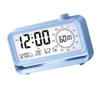 GKYQVE Compte à rebours visuel et réveil pour enfants rechargeable avec affichage LCD de la température Veilleuse de nuit Affichage LCD Réveil
