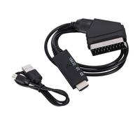 GKYQVE Convertisseur HDTV vers péritel numérique HDTV vers adaptateur vidéo analogique 1080p 50/60 Hz avec connecteur mâle femelle à faible consommation d'énergie