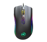 GKYQVE Cordon RGB Gamings Spectrum Rétroéclairé Ergonomique Programmable avec 7 Rétro-éclairés Jusqu'à 3200DPI Pour Jeux de Cordon RGB