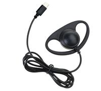 GKYQVE Écouteurs USB C/3,5 mm sur un seul côté pour écouteurs filaires avec crochet d'oreille pour téléphones portables, ordinateurs portables, écouteurs mono