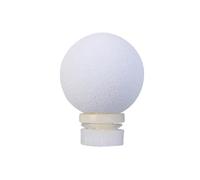 GKYQVE Ensemble de flotteurs de pêche en mousse à clipser avec bouton poussoir ovale à ressort (blanc, 2,4 cm)