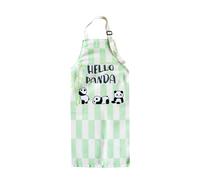 GKYQVE Joli tablier de cuisine à motif panda pour enfants de 3 à 8 ans, résistant aux taches, confortable pour la cuisine et les travaux manuels, C, taille unique
