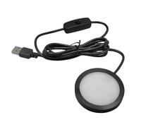 GKYQVE Lampe de bureau USB 5 V 3 W LED à base ronde pour bureau et chambre à coucher, lampe économe en énergie