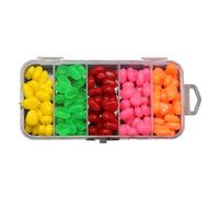 GKYQVE Leurre artificiel à queue flexible Mouvements de nage naturels Multiples pièces Toutes les conditions d'eau Ensemble Appât de pêche portable Sac de rangement