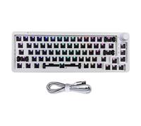GKYQVE LK67/KF068 Kit clavier mécanique à cordon acrylique remplaçable à chaud Commutateurs programmables Clavier Macropad Hot Swap