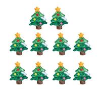 GKYQVE Lot de 10 breloques étincelantes sur le thème de Noël - Élégantes décorations de Noël pour création de bijoux personnalisés - Accessoires à dos plat, L, Comme décrit, Comme décrit.