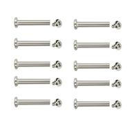 GKYQVE Lot de 10 rivets hexagonaux intérieurs en acier inoxydable 30/35/40/45/50 mm pour bagages, 30 mm., One Size