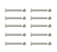 GKYQVE Lot de 10 rivets hexagonaux intérieurs en acier inoxydable 30/35/40/45/50 mm pour bagages, 40 mm., One Size