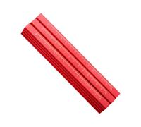 GKYQVE Lot de 12 crayons de charpentier octogonaux noir/rouge pour le travail du bois, le marquage et les plans de construction