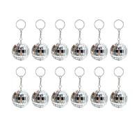 GKYQVE Lot de 12 petits pendentifs à suspendre en forme de boules de disco des années 70