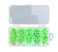 GKYQVE Lot de 375 perles de pêche souples pour la nuit - Œufs verts - Accessoires de pêche