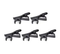 GKYQVE Lot de 5 clips de microphone durables en fer portable pour col de karaoké en ligne ou revers de chemise