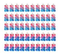 GKYQVE Lot de 50 pendentifs colorés en forme d'ours en résine robuste pour personnaliser la décoration d'un usage quotidien, taille unique, Comme décrit, Comme décrit.