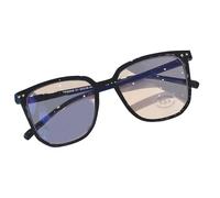 GKYQVE Lunettes surdimensionnées pour homme et femme - Lunettes tendance sans monture fine pour geeks, a