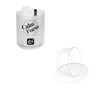 GKYQVE Moule de cuisson multifonctionnel rond/carré avec échelle pour dessert créatif, anneaux de gâteau réglables, outil de fondant extensible, moule carré de décoration de gâteau