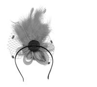 GKYQVE Pince à cheveux en forme de fleur des années 1920 pour femme - Accessoire de coiffe pour fête - Élégante plume - Grandes barrettes à plumes