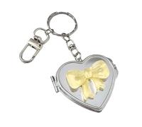 GKYQVE Porte-breloque multi-usage en forme de cœur avec nœud papillon pour femme élégante - Accessoire pratique pour un usage quotidien - Pendentif en forme de cœur, jaune, taille unique