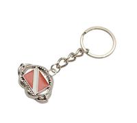 GKYQVE Porte-clé robuste en alliage de zinc avec drapeaux - Accessoire coloré pour voyageurs, b, taille unique