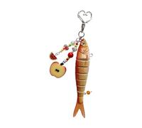 GKYQVE Porte-clés ludique vie marine, taille compacte, facile à attacher, parfait pour personnaliser vos affaires, cadeaux pour les amours, breloque de sac de poisson, b, taille unique