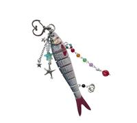 GKYQVE Porte-clés ludique vie marine, taille compacte, facile à attacher, parfait pour personnaliser vos affaires, cadeaux pour les amours, breloque de sac de poisson, D, taille unique