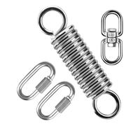 GKYQVE Ressort rotatif à haute résistance en acier 304 - Charge de 250 kg - Installation simple pour yoga, hamacs, chaises suspendues, yoga - Ressort pivotant avec mousqueton