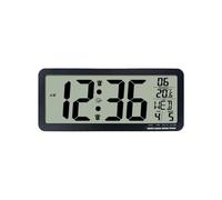 GKYQVE Réveil numérique à température intérieure avec moniteur de haute précision - Grand écran LCD facile à lire - Fonctionnement à piles - Horloge minimaliste