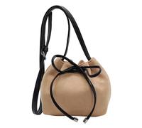 GKYQVE Sac à bandoulière pour femme avec cordon de serrage et bandoulière en cuir synthétique pour tous les jours Sac à bandoulière en cuir PU pour tous les jours, kaki, One Size