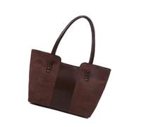 GKYQVE Sac à main spacieux pour femme, sac à main décontracté, sac à main sous les bras, sac de courses pour le travail, l'école et les voyages, marron foncé, One Size