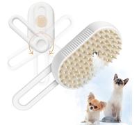 GKZ Brosse à vapeur 3 en 1 pour chat, peigne pour animaux de compagnie, massage, nettoyage, perte et peignage, brume électrique pour éviter les rebelles pour la maison, les amoureux des chiens et des