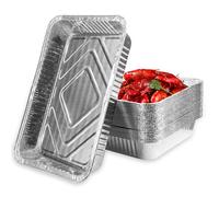 GKZB Barquette Aluminium 30 Pièces Plat Aluminium Jetable 2200ml Barquette Alimentaire Jetable Plat Aluminium Sans Couvercle pour Barbecue la Cuisson Grillage Cuisine Restauration 31,5 x 20,5 x 5 cm
