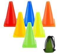 GKZB Cônes De Signalisation Cônes d'Entraînement De Football Cônes De Marquage 12 Pièces pour Le Sport, Les Jeux d'enfants, Le Football, l'Entraînement des Chiens, l'Entraînement des Chevaux