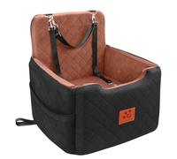 GL GLENSLAVE Siège auto pour chiens de petite et moyenne taille de moins de 15,9 kg, sièges rehausseurs en mousse à mémoire de forme, amovible et lavable, lit de voyage pour animal domestique avec 2