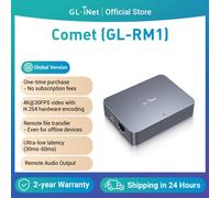 GL.iNet Comet (GL-RM1) Contrôle KVM à distance sur Internet 4K @ 30Fps Support sur balance arrière Clavier à distance Souris vidéo Comet GL-RM1