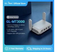 GL.iNet GL-MT3000 (Beryl AX) Routeur Gigabit de voyage sans fil Wi-Fi 6, connectez le Wi-Fi public et hôtel, portail captif, sécurité ciblée
