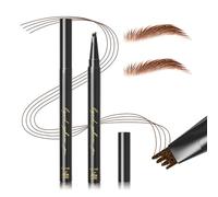 GL-Turelifes Eyebrow Pencil Microblading Pen Liquid Eyebrow Pen Micro 4 Tip Brow Pen Long Lasting Waterproof & Smudge Natural Eyebrow Makeup (#01 brun clair)