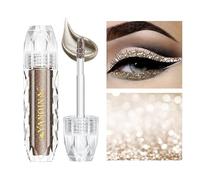 GL-Turelifes Liquid Glitter Eyeliner Shiny Diamond Eyeliner Pen Shimmer Eye Shadow Pigments métalliques imperméables de longue durée Sparkling & Shimmer (#05 Café)