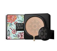 GL-Turelifes Mushroom Head Air Cushion Foundation CC Cream Water Feeling Flawless BB Cream Contrôle de l'huile hydratante, léger et lissant Correcteur naturel (Couleur naturelle)