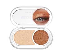 GL-Turelifes Palette de fards à paupières holographique à double paillettes, couleur nacrée métallisée Shimmer Eyeshadow, illuminateur de coin intérieur scintillant, mini fard à paupières crémeux