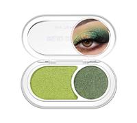 GL-Turelifes Palette de fards à paupières holographique à double paillettes, couleur nacrée métallisée Shimmer Eyeshadow, illuminateur de coin intérieur scintillant, mini fard à paupières crémeux