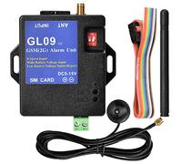 GL09 8 Canaux Système d'Alarme GSM 2G Alimenté par Batterie avec Contrôle par Application et SMS - Sécurité pour Maison et Entrepôt