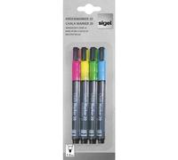 [GL179] sigel Set de 4 marqueurs craies liquide effaçable ARTVERUM Pointe ogi...
