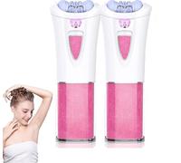 Glabrouse Épilateur de peau pour le visage, épilateur sans fil avec DEL, rasoir indolore pour visage humide et sec (2 pièces)