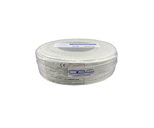 Glac Store® Câble alarme 4 x 0,22 mm Écheveau de 100 mètres CCA blindé professionnel anti-flamme pour installations civiles