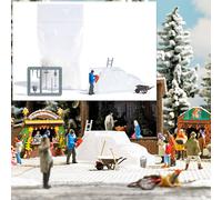 Glace Artiste Avec Tronçonneuse Et Sculpture Action Ensemble Ho / Oo Jauge Busch