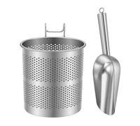 Glace avec support - Ensemble pelle à glace en acier | Outil résistant pour cuisine, bar, réfrigérateur, seau, maison, fête, mariage, camping, extérieur