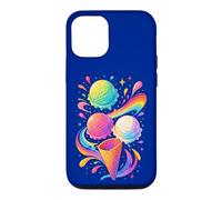 Glace colorée Motif Arc-en-Ciel été Dessert Cadeau Joie Coque pour iPhone 12/12 Pro