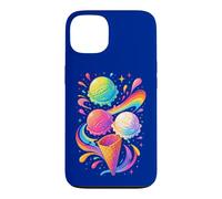 Glace colorée Motif Arc-en-Ciel été Dessert Cadeau Joie Coque pour iPhone 13