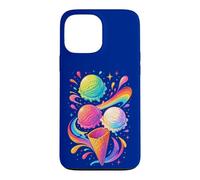 Glace colorée Motif Arc-en-Ciel été Dessert Cadeau Joie Coque pour iPhone 13 Pro Max